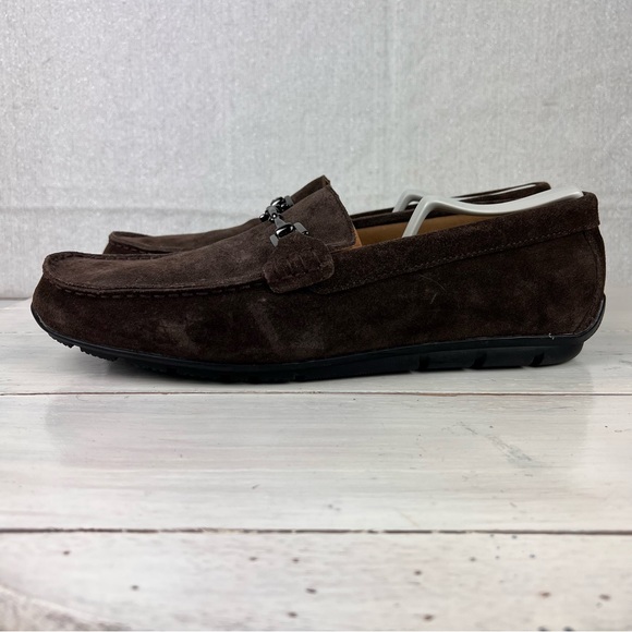 480egu FootJoy FClub casual brown suede driving loafers men size 11